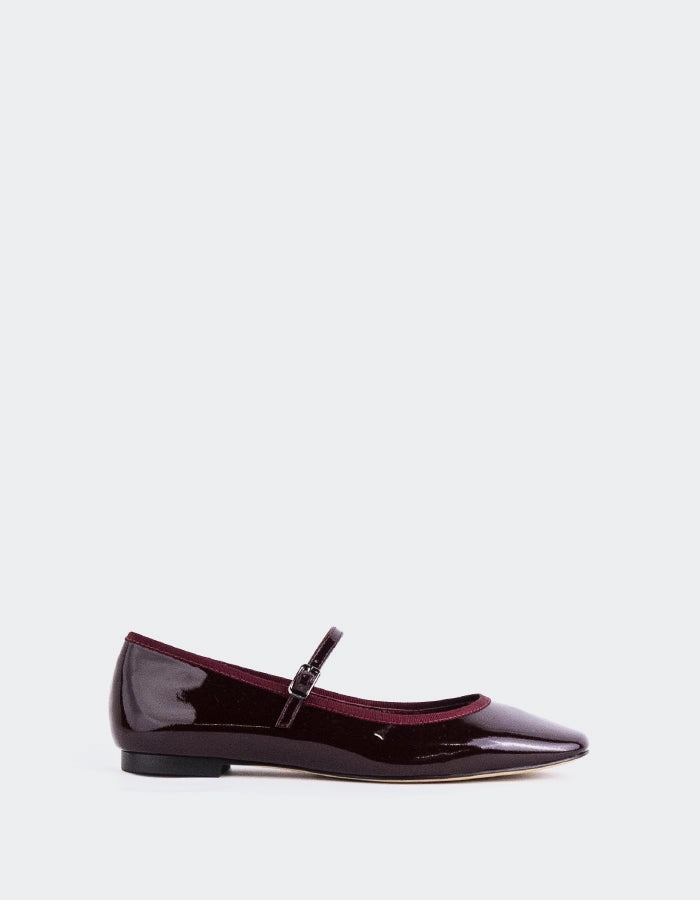 Casilina Burgundy Patent Mary Jane Jeep Shoes