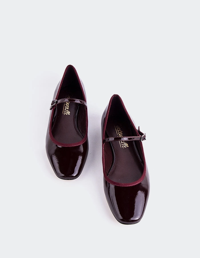 Casilina Burgundy Patent Mary Jane Water Shoes