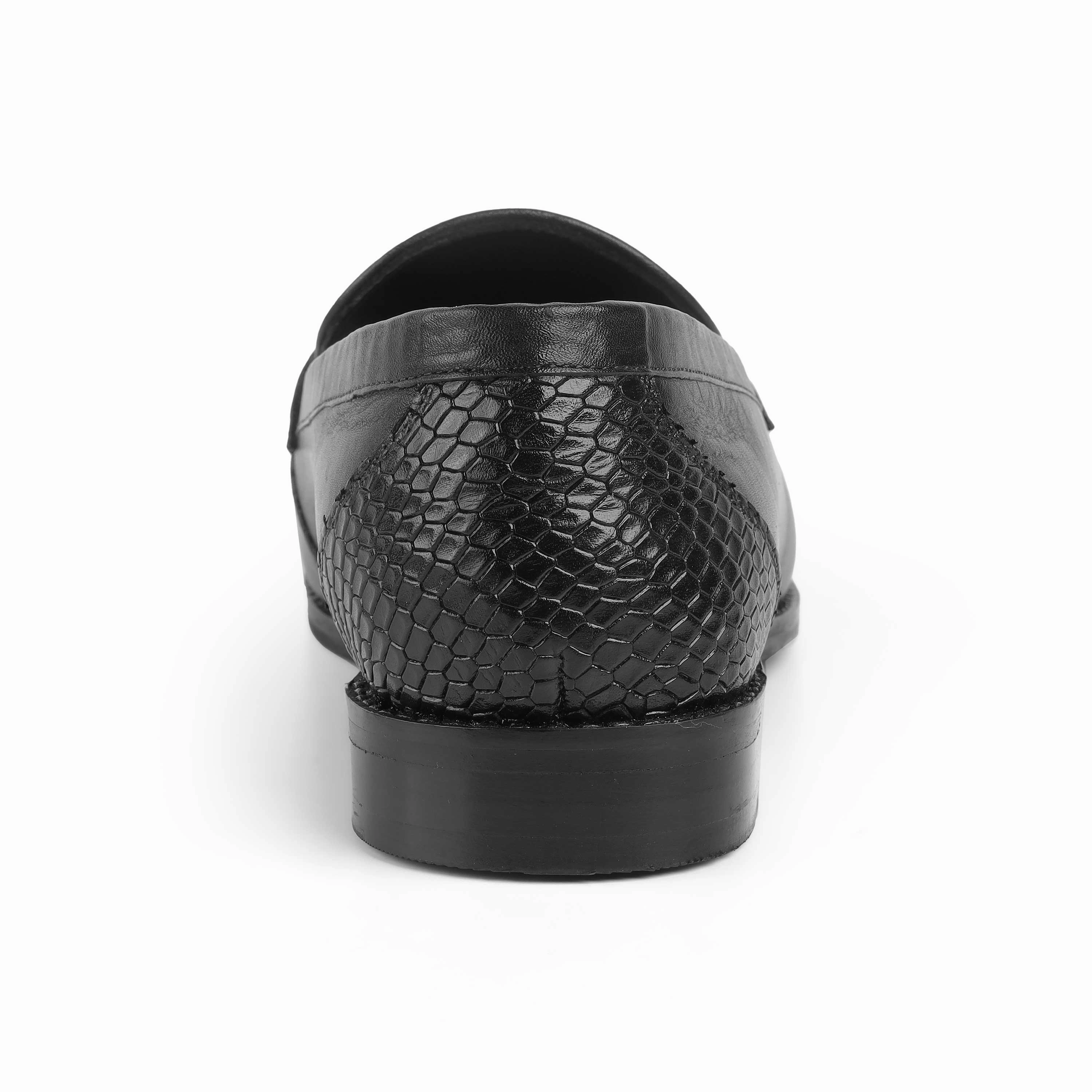 Tresmode Tremso Black Men's Leather Loafers Alden Horsebit Loafers