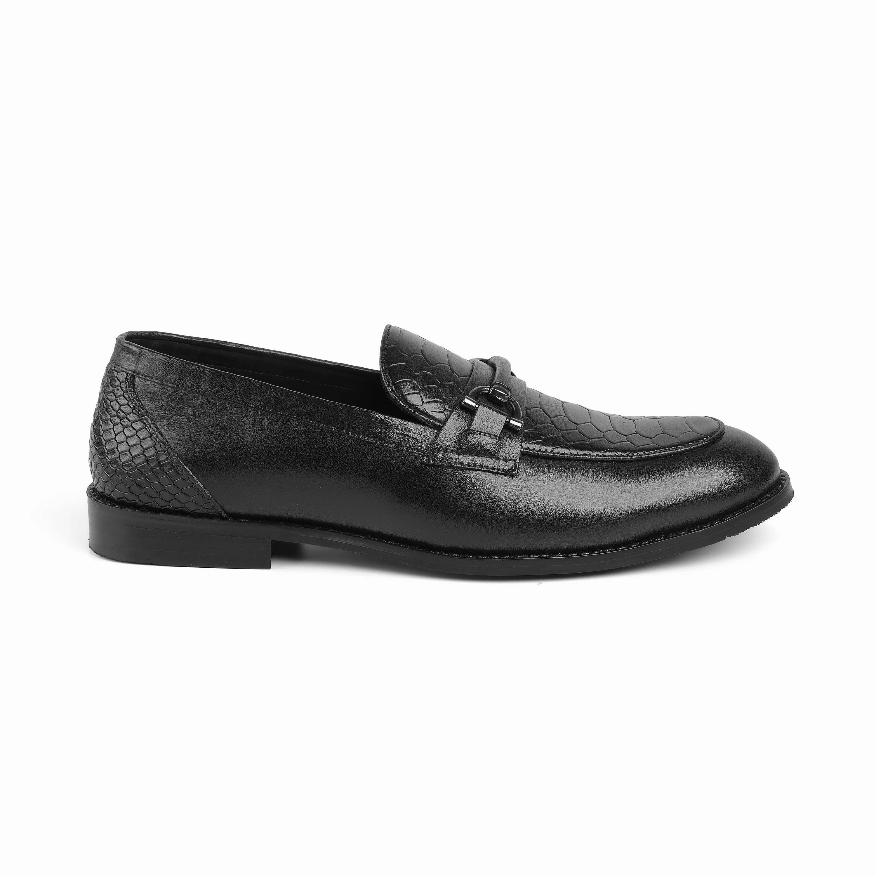 Tresmode Tremso Black Men's Leather Loafers Penny Loafers 1950s
