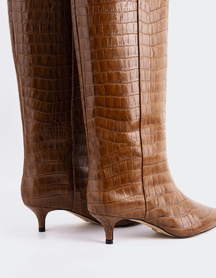 Rynn Cognac Croco Women's Cowboy Boots