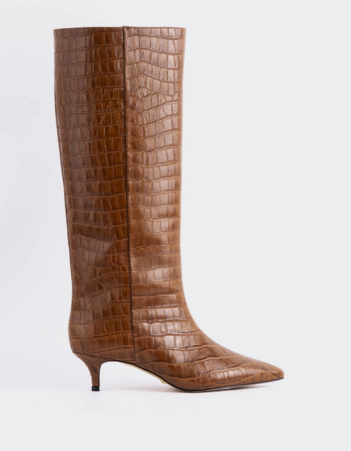 Esprit Boots Rynn Cognac Croco