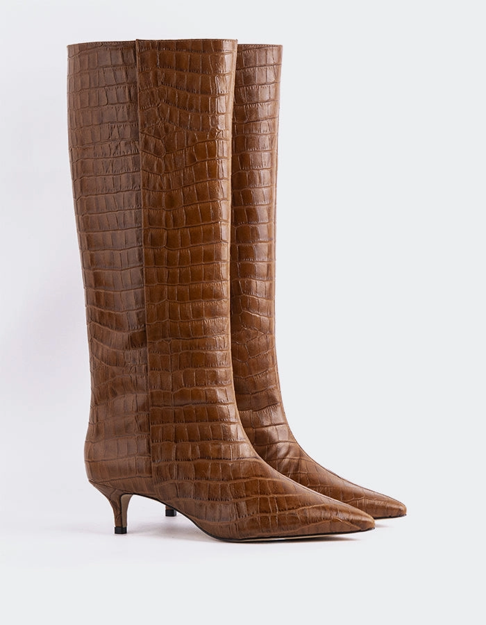 Red Dress Boots Rynn Cognac Croco