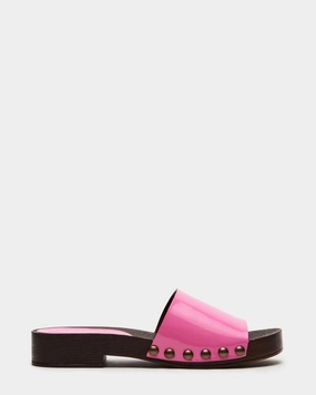 CENTO PINK PATENT Zermatt Shearling Slippers