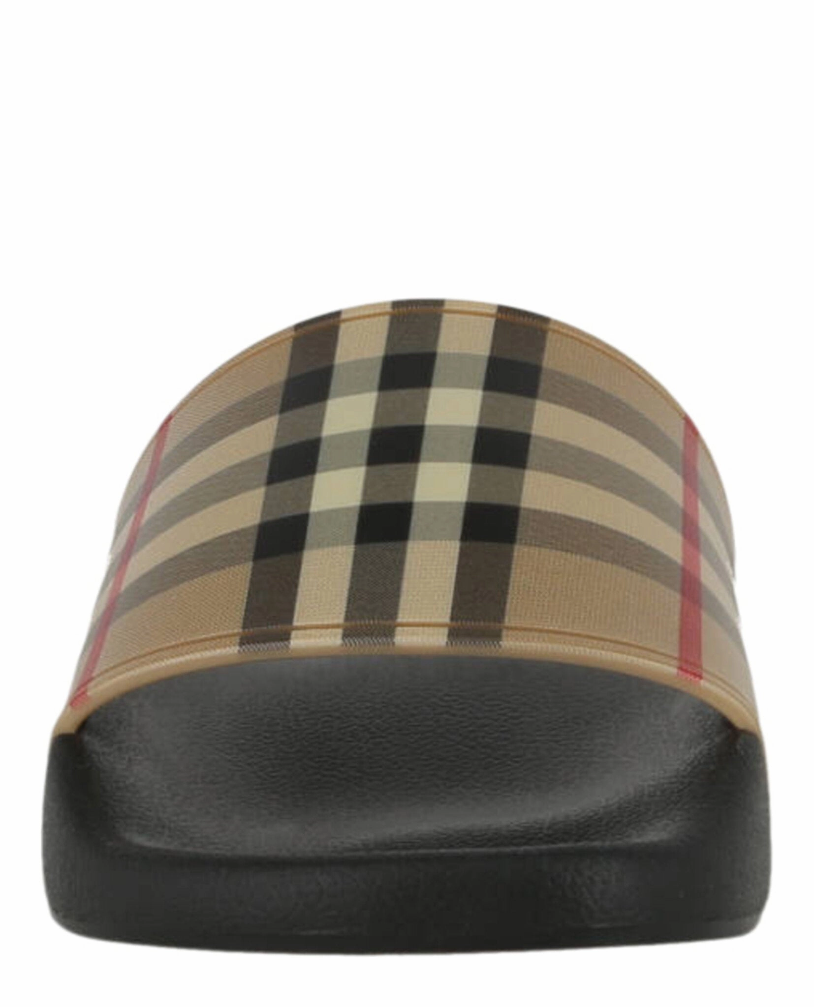 Slippers Designer Check Print Slides