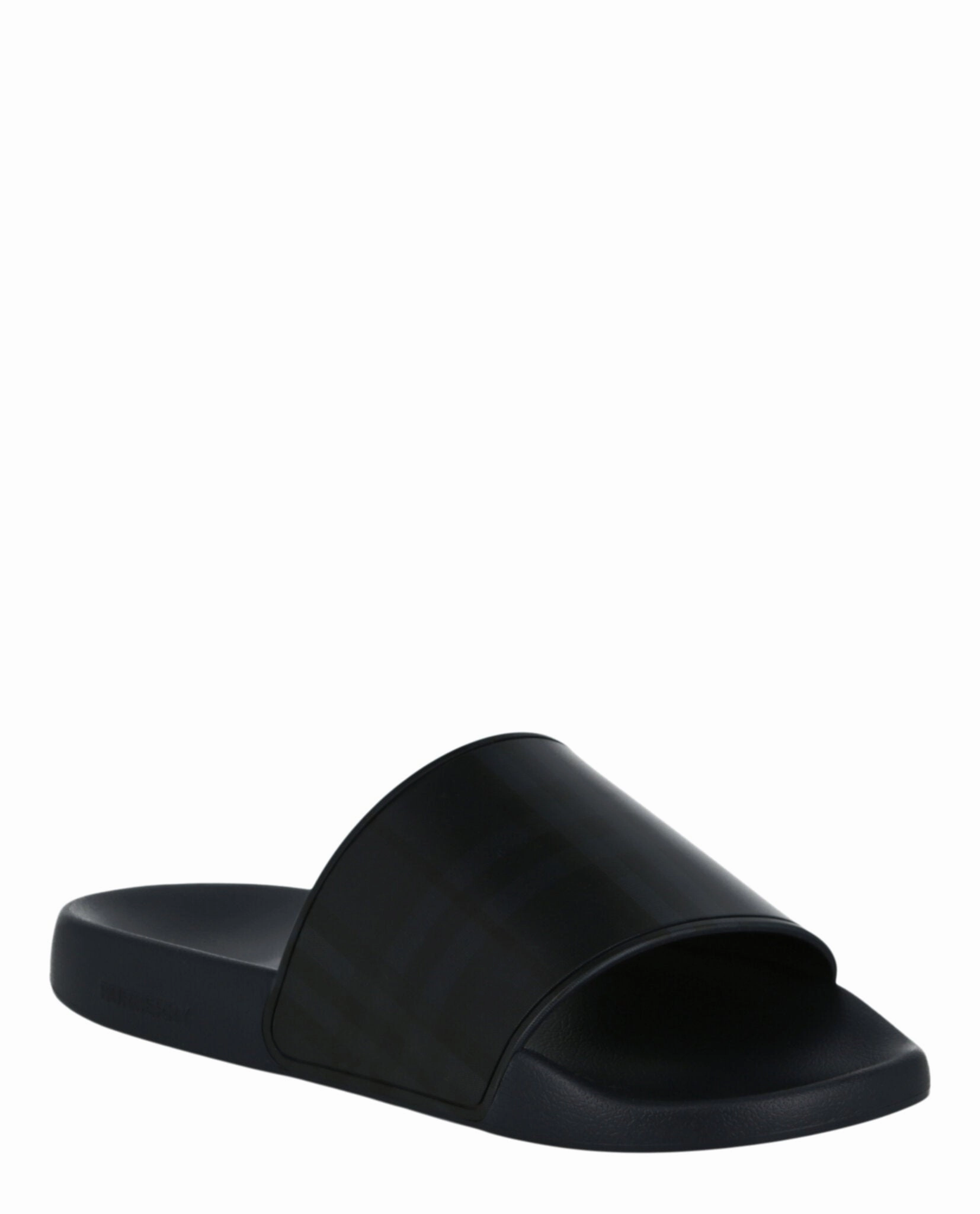 Slippers With Orthotics Check Print Slides