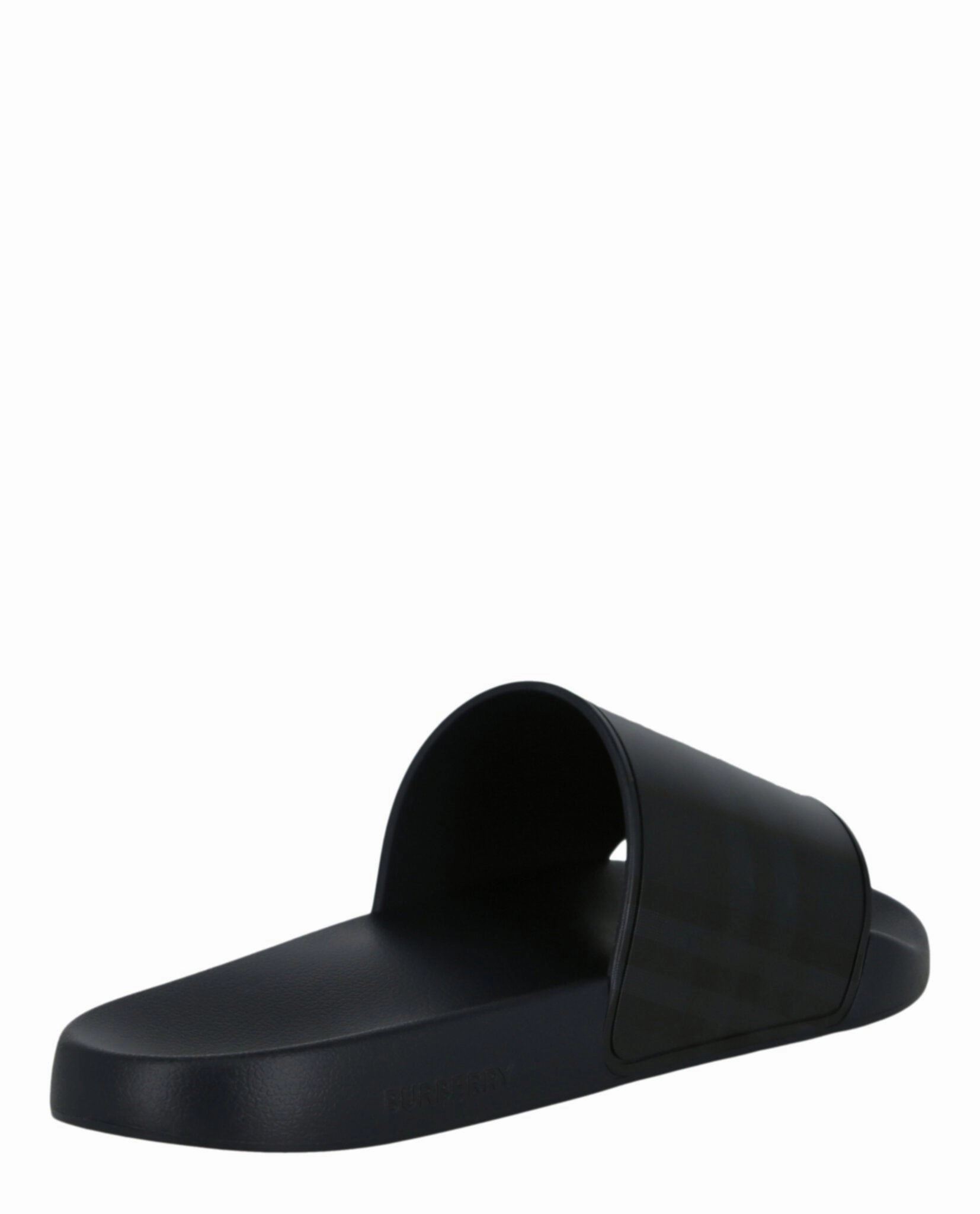 Check Print Slides Felted Wool Slippers