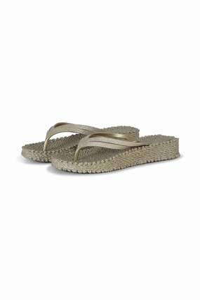 Kate Hudson Flip Flops Cheerful Platform Flip Flops In Platinum