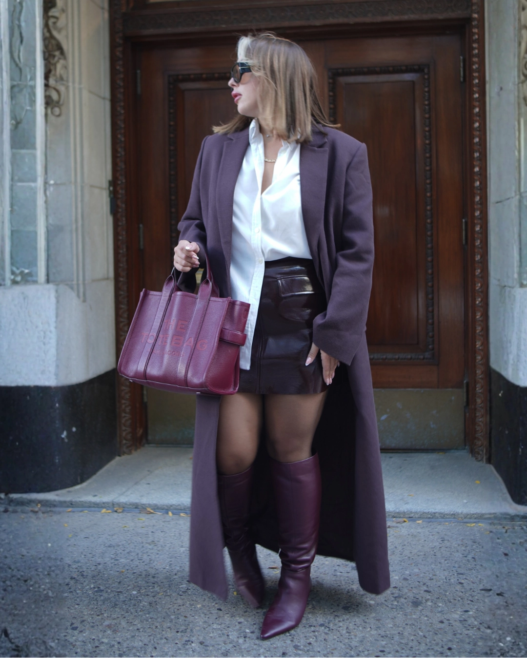 Skinny Chelsea Boots Sorene Burgundy Leather