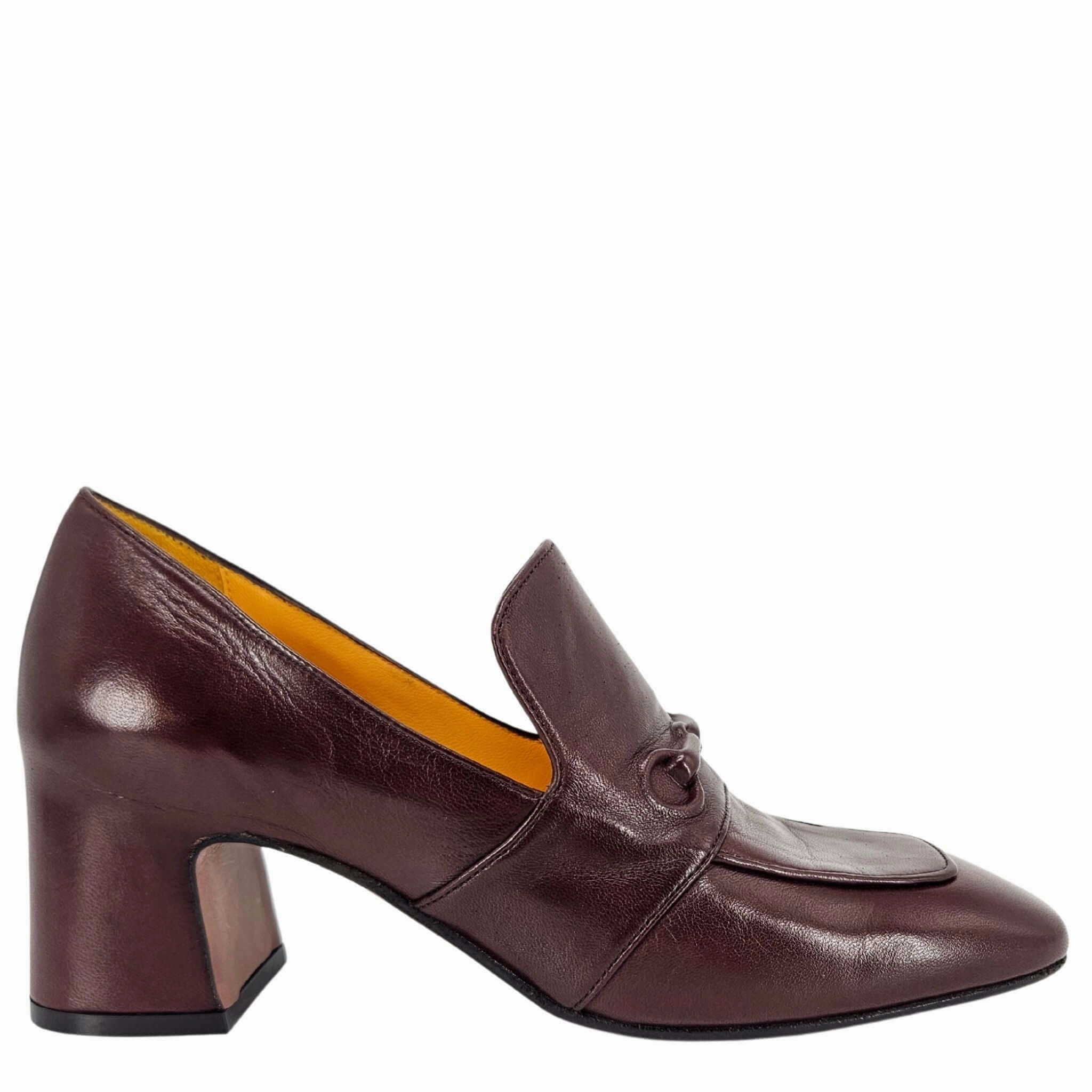 Air Oxfords Chocolate Leather Hidden Bit Heel Loafer