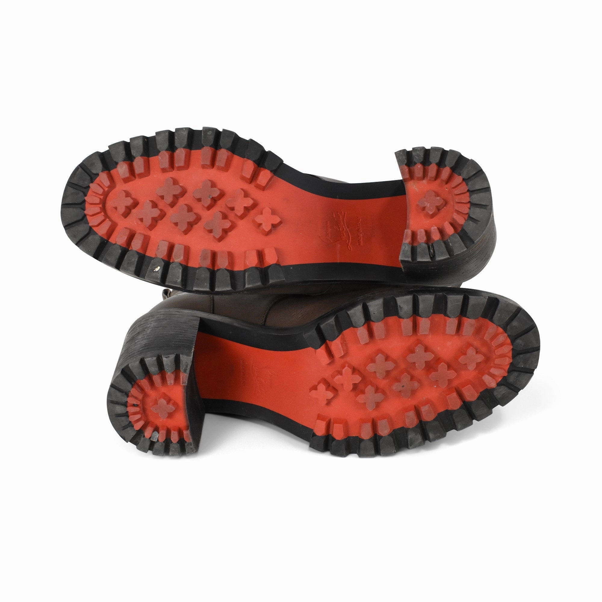 Christian Louboutin 'En Hiver' Combat Boots - Women's 39.5 Lug Sole Combat Boot