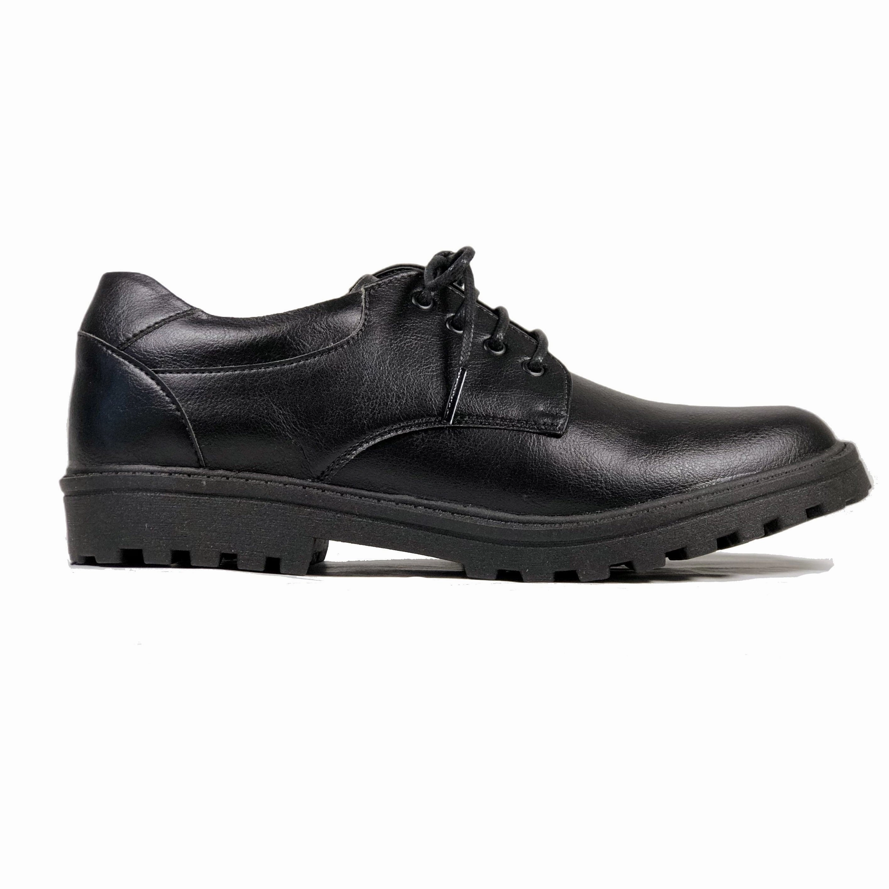 Classic Derby vegan school shoe by Vegan Style - black Energy Twin Oxfords