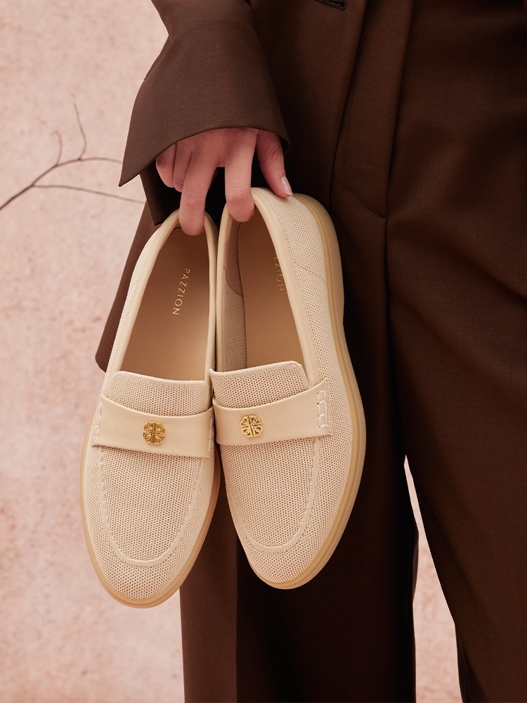 Searra Accented Flyknit Loafers Sleek Loafers