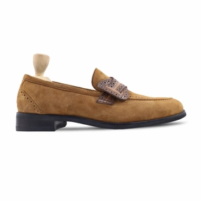 Filling Pieces Loafers Mitsu - Men's Camel Kid Suede Loafer
