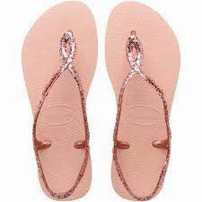 HAVAIANAS LUNA PREMIUM II - BALLET ROSE.PINK RETRO METALLIC Dressy Flip Flops For Wedding