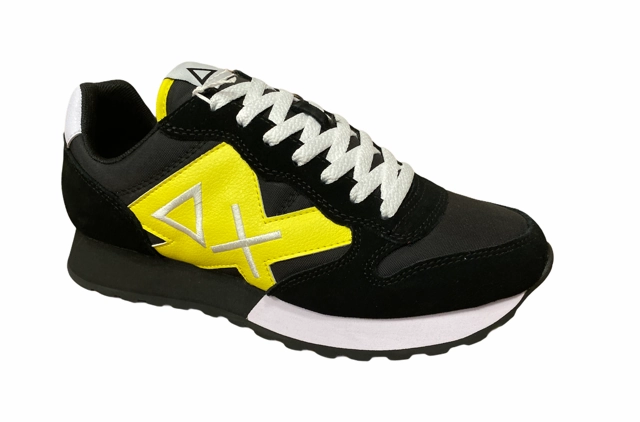 Sun68 scarpa sneakers Jaki Nylon Solid Z31110 11 nero Wide Width Walking Sneakers