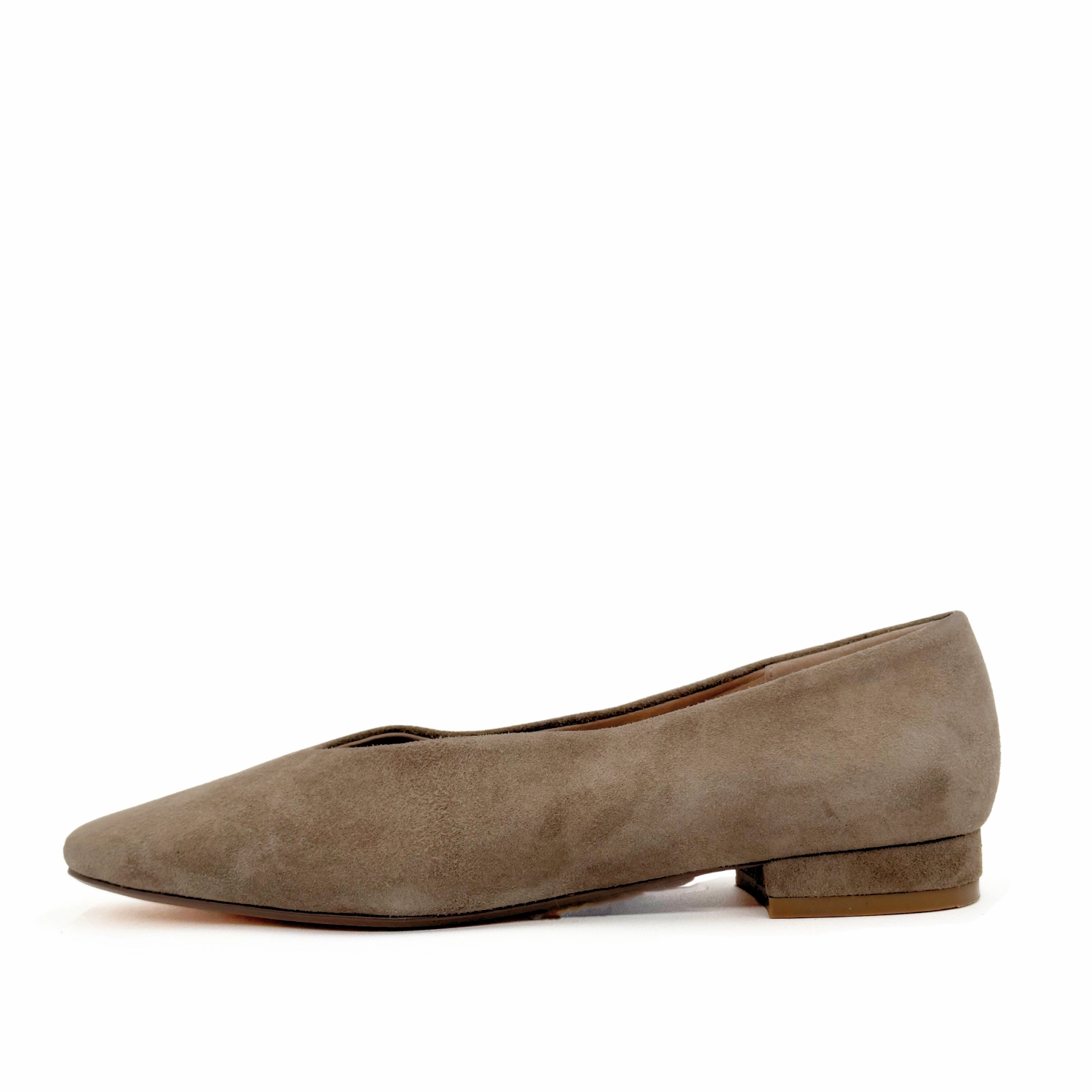 Slick Suede Ballet Flats Flat Bottom Shoe