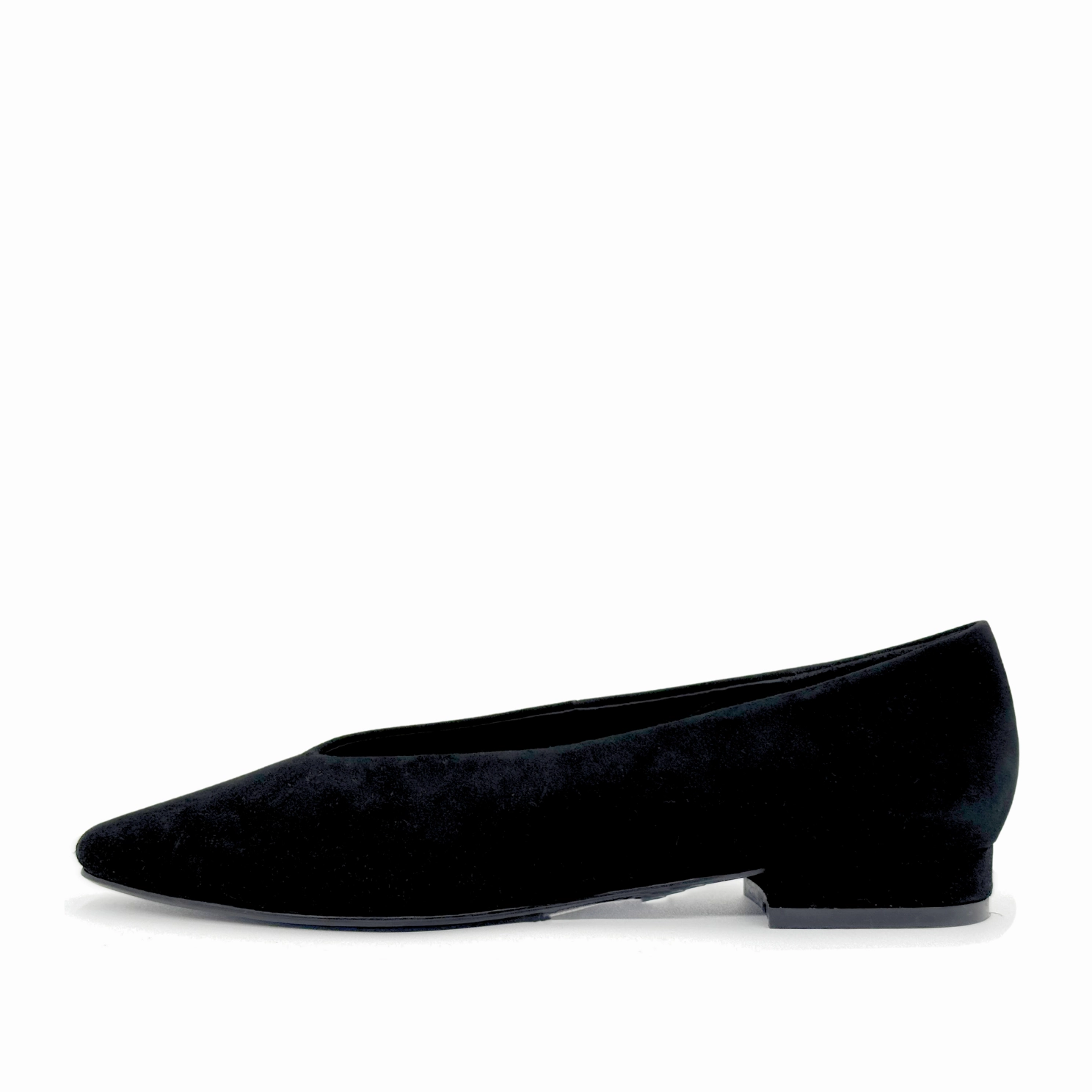 Fun Flat Shoes Slick Suede Ballet Flats