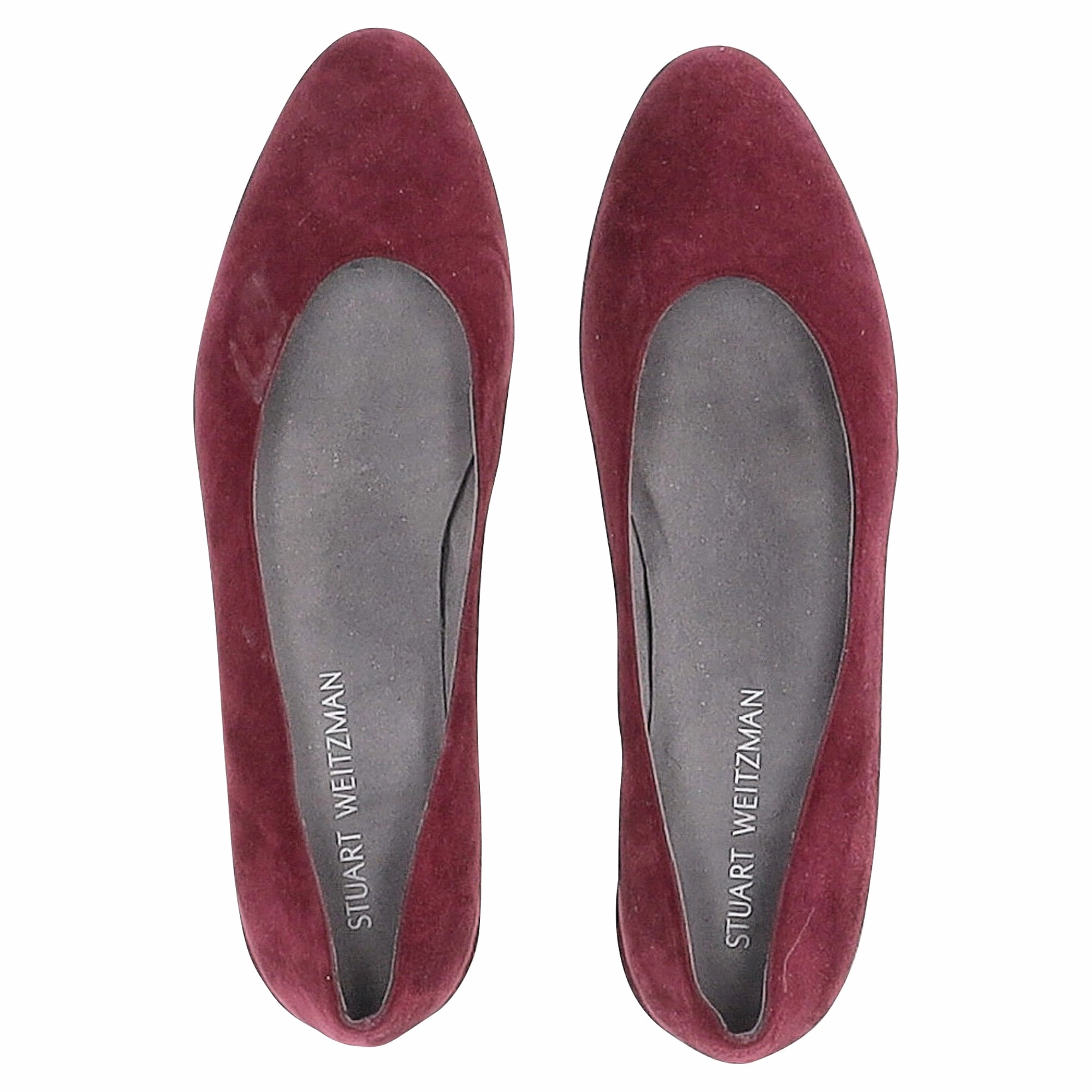Most Supportive Running Shoes For Flat Feet Stuart Weitzman Pear-Embellished Flats in Red Suede