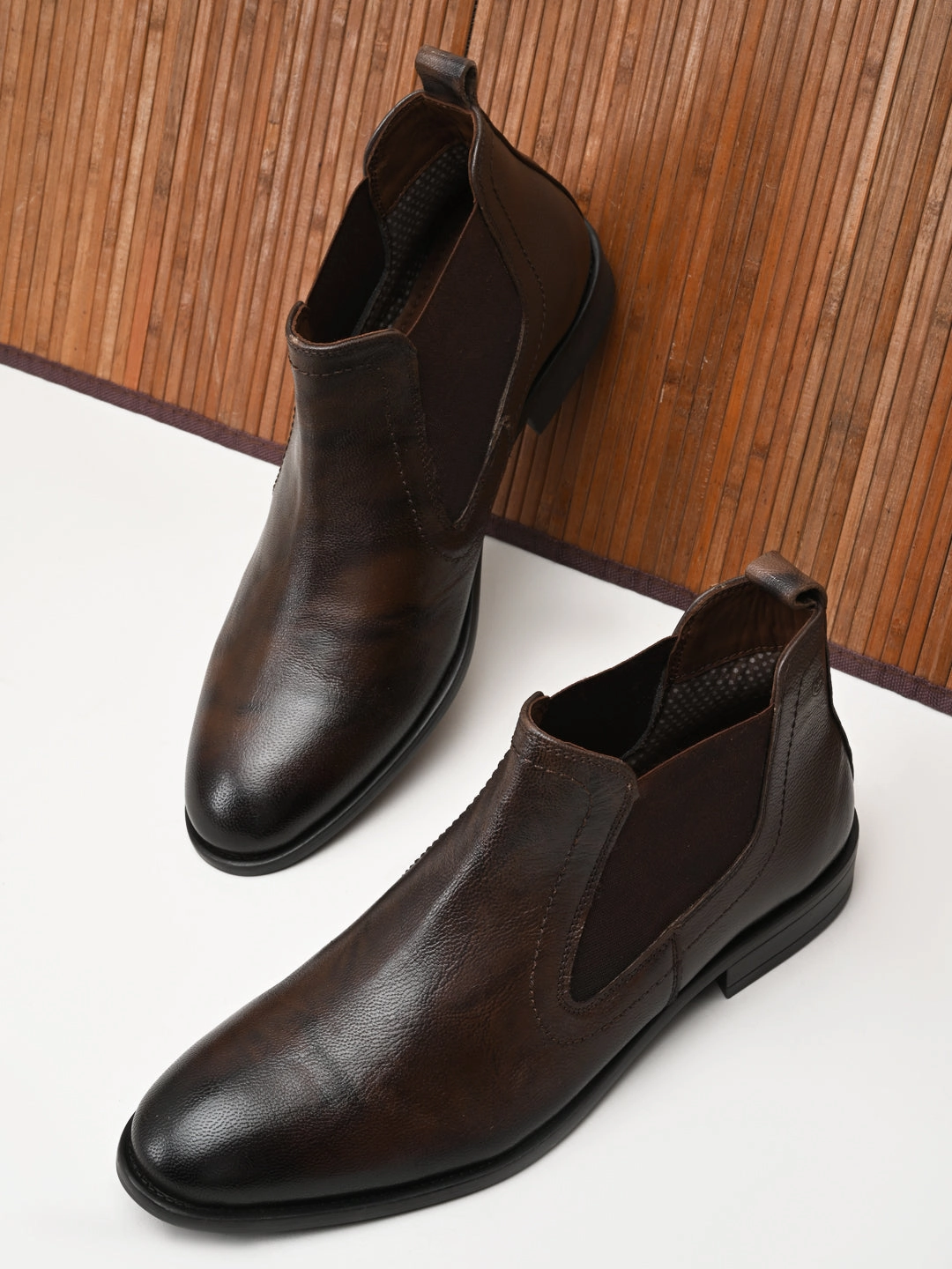 Durango Cowboy Boots Regal Brown Mens Chelsea Leather Boots