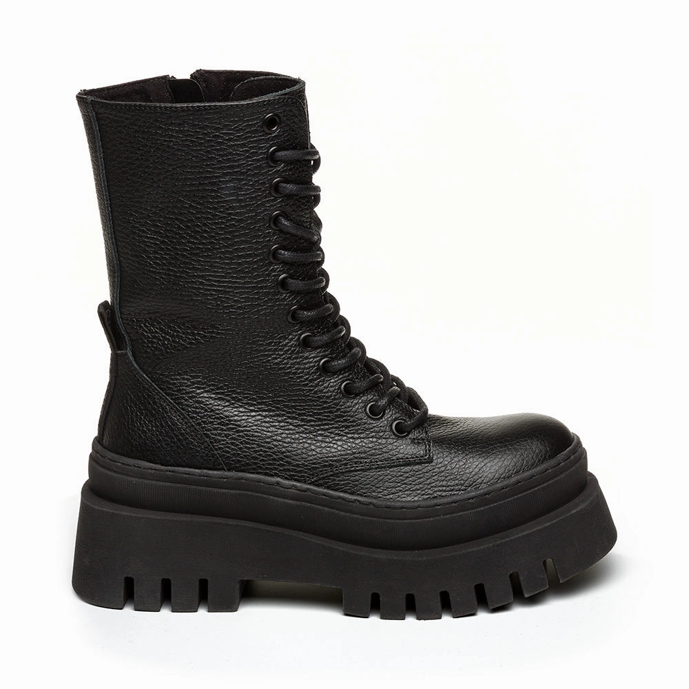 Coast Boot BLACK LEATHER Pascal Leather Combat Boot