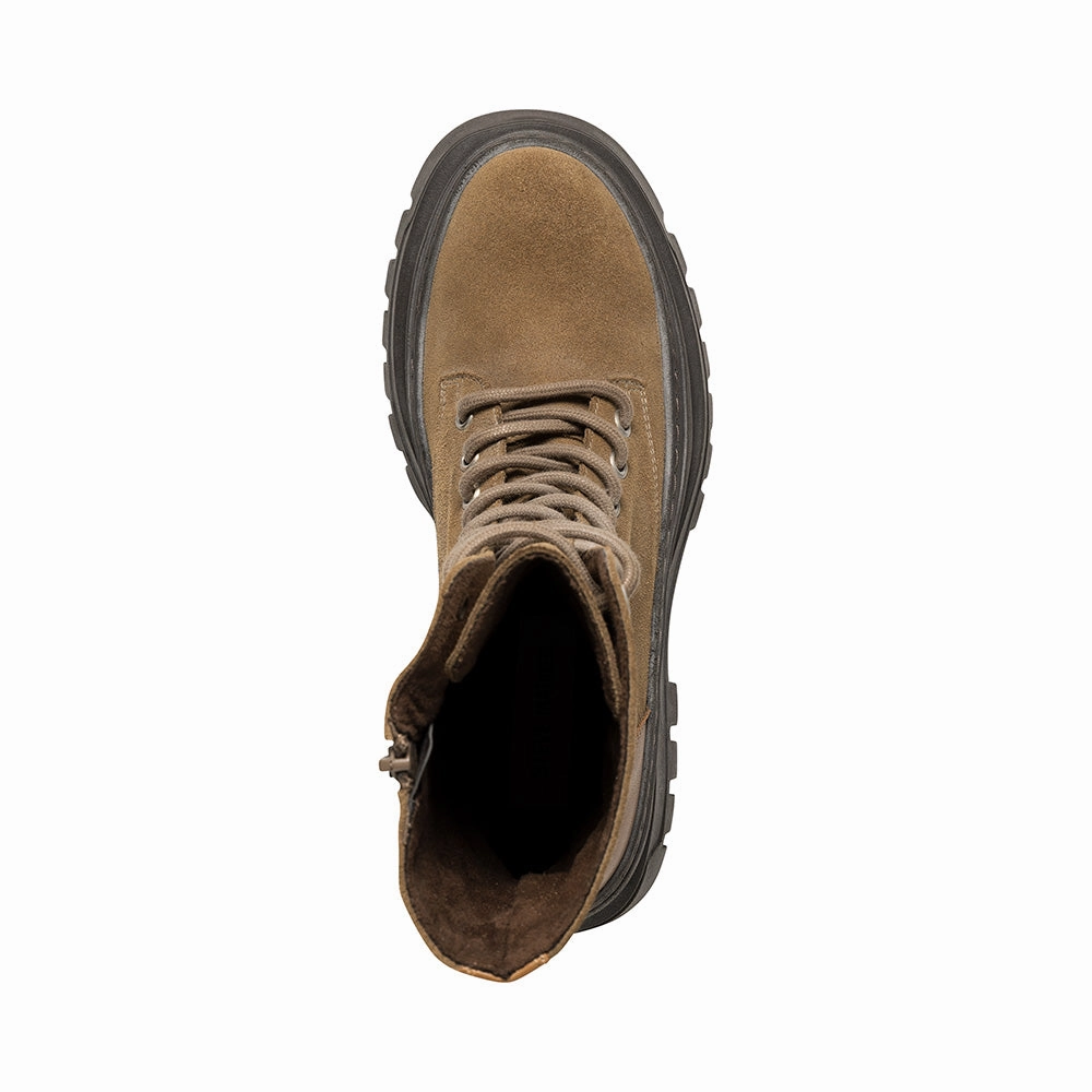 Combat Boots With Pouch On Side Coast Boot TAUPE SUEDE