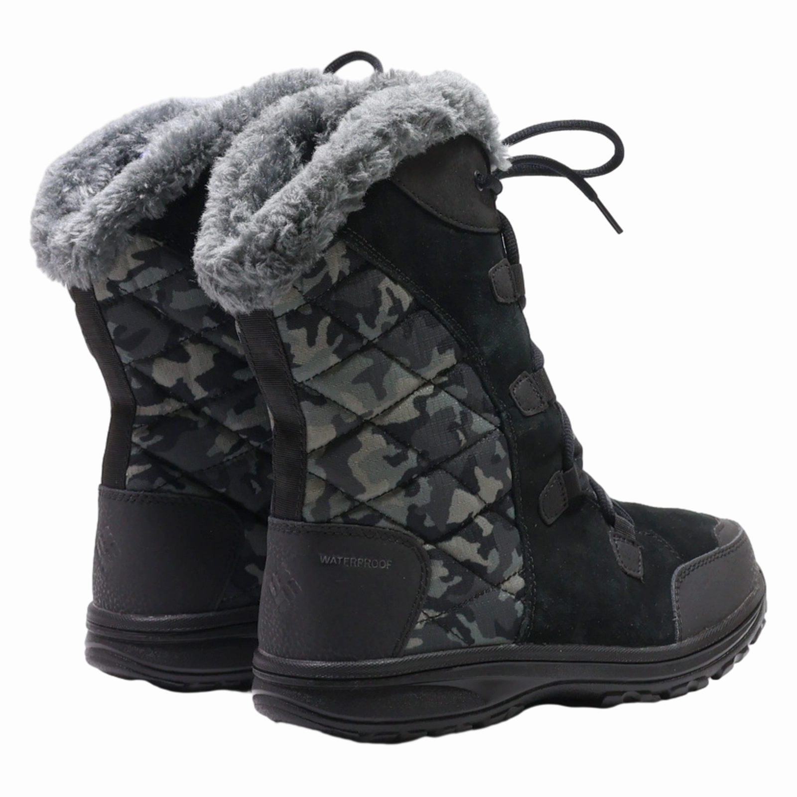 Loeffler Randall Snow Boots COLUMBIA Snow Boots Black Synthetic Womens UK 6.5