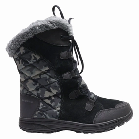 COLUMBIA Snow Boots Black Synthetic Womens UK 6.5 Best Snow Dog Boots