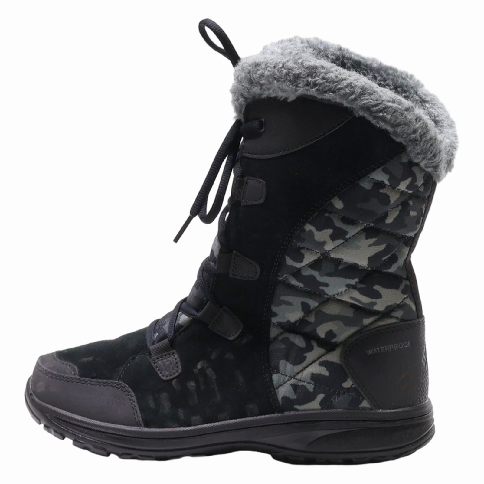 COLUMBIA Snow Boots Black Synthetic Womens UK 6.5 Spring Step Vanish Snow Boot