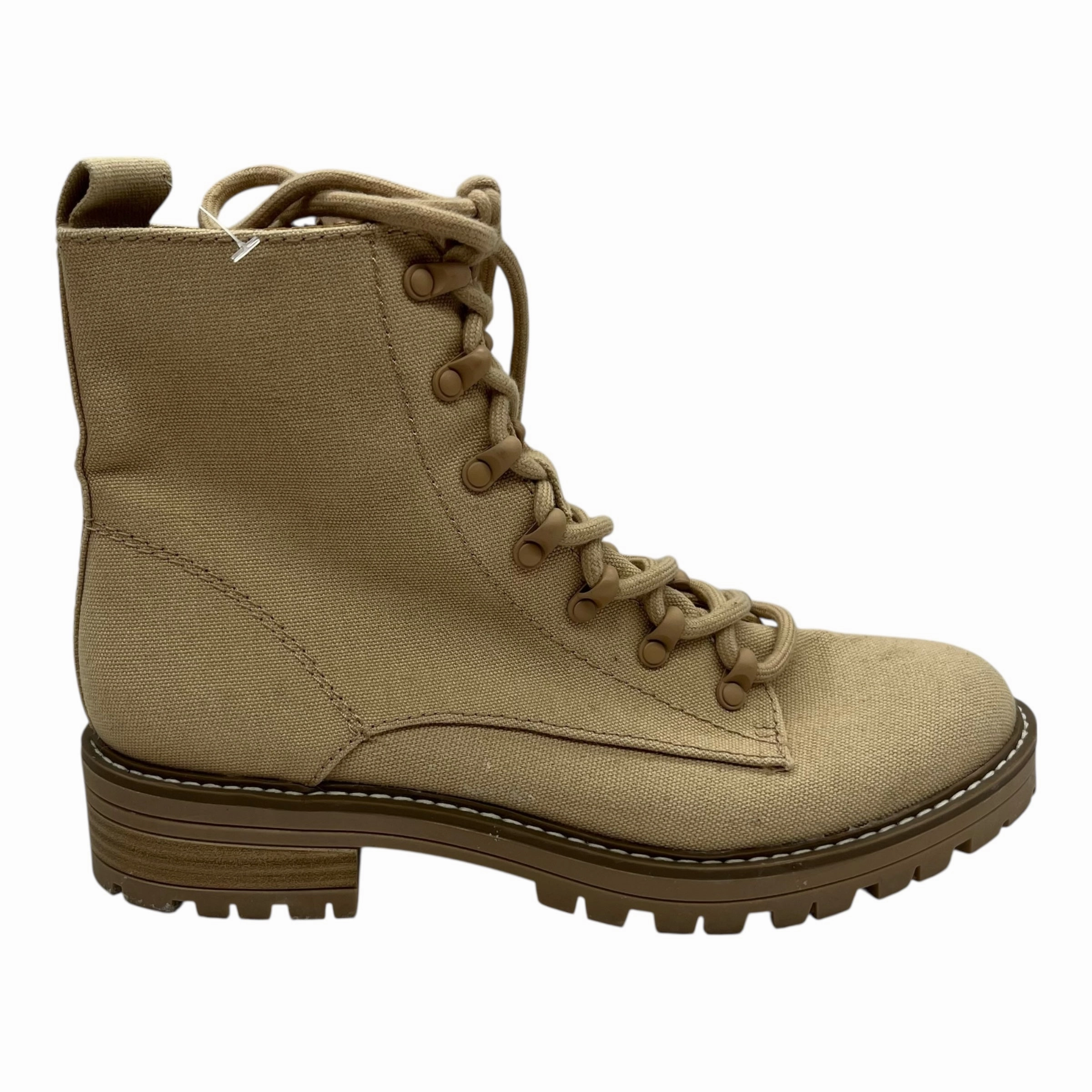 Boots Combat By Universal Thread In Tan, Size:9 Evina Combat Boot