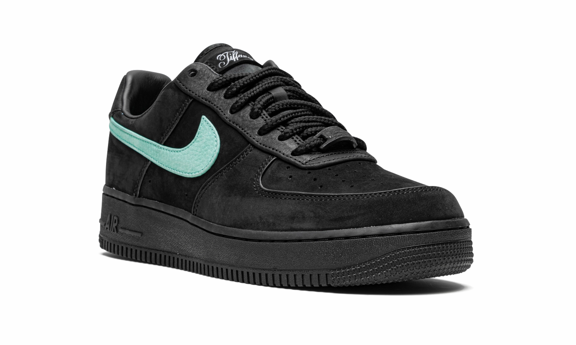 Nike White Basketball Shoes Air Force 1 Low "Tiffany and Co."