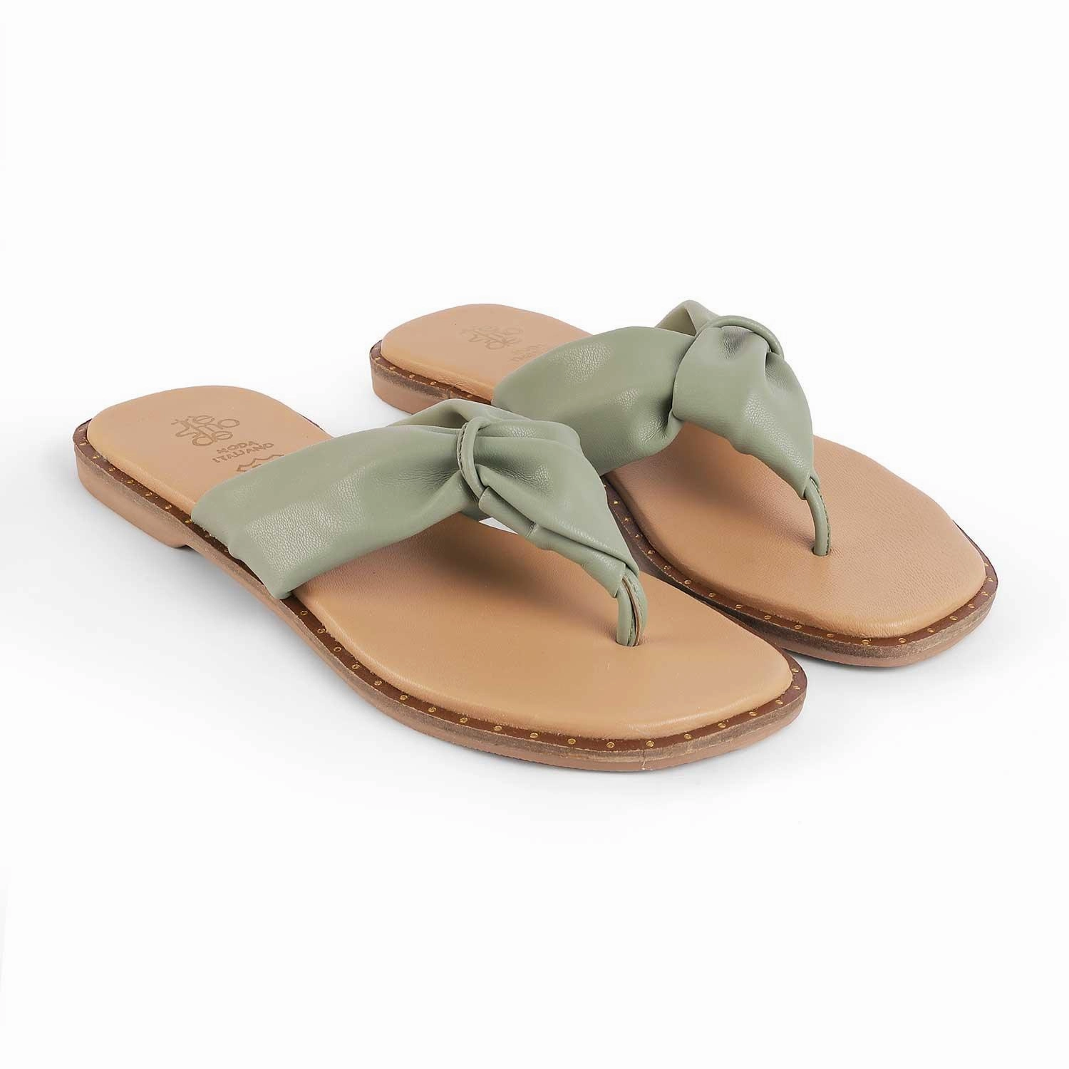 Tresmode Tie Green Women's Casual Flats Best Running Shoes Flat Feet Plantar Fasciitis