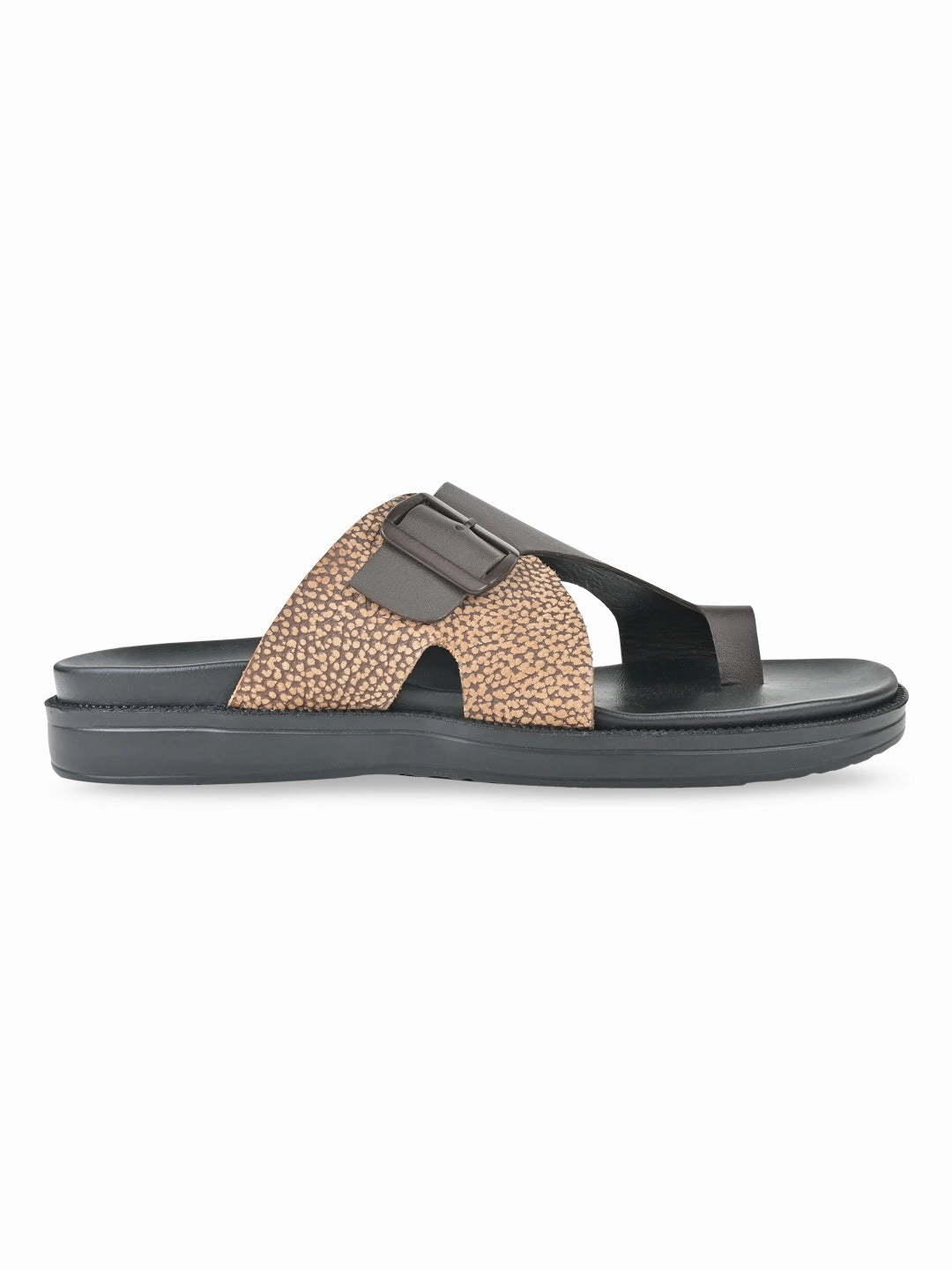 Regal Brown Men Casual One Toe Leather Sandals Best Trekking Sandals