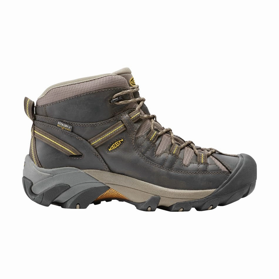 Keen Men's Targhee II Waterproof Mid Boot - Black Olive Waterproof Boots Hiking
