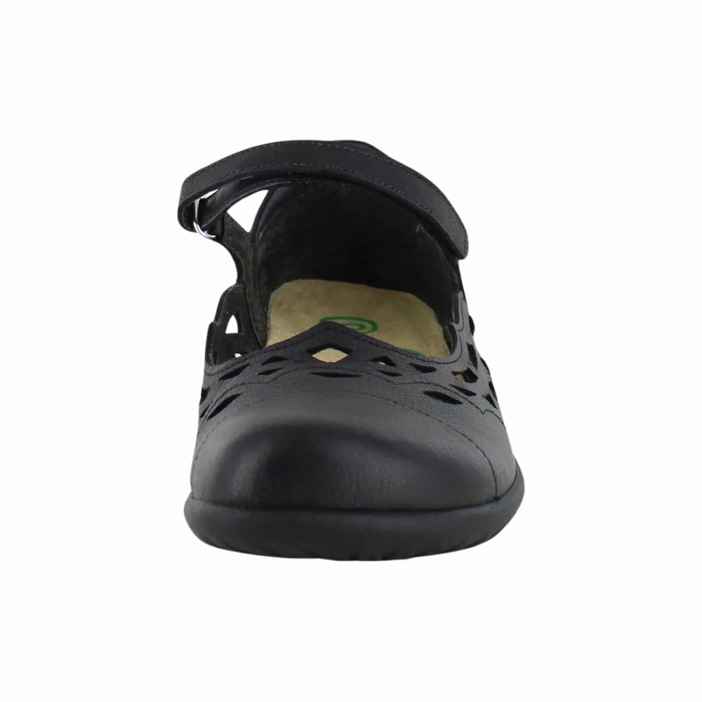 Naot Agathis Black Soft Leather Mary Jane (Women's) Mustang Mary Jane Shoes