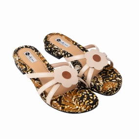 Flat Mule Shoes Dream in Hana Batik Daun Flats