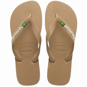 HAVAIANAS BRASIL LOGO - ROSE GOLD Big Feet Flip Flops