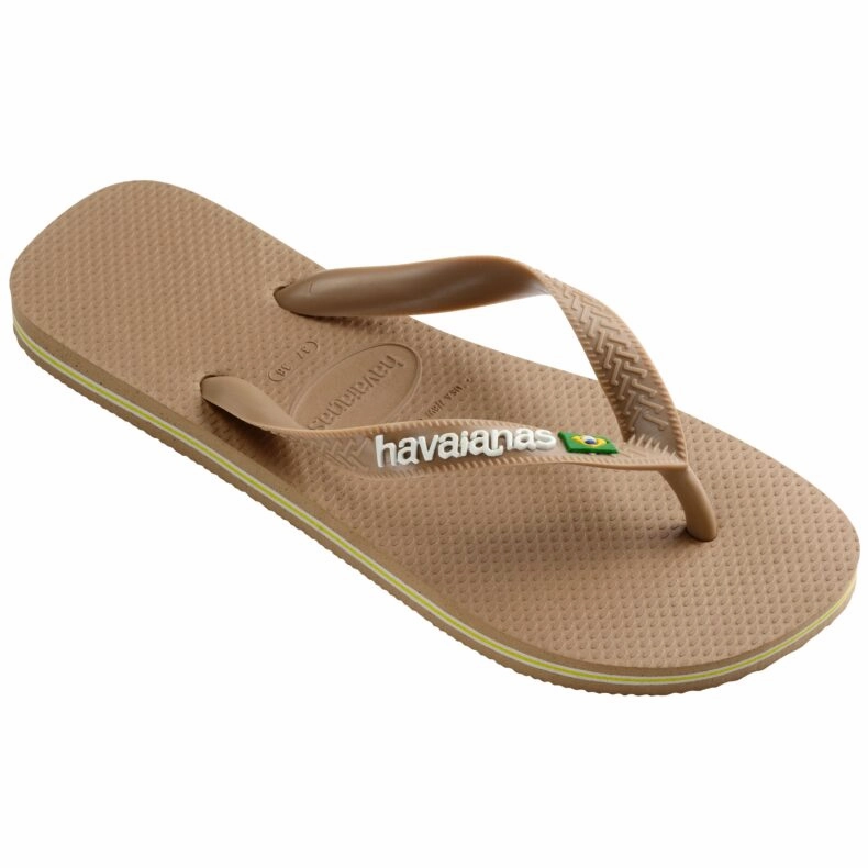 Tie Flip Flops HAVAIANAS BRASIL LOGO - ROSE GOLD