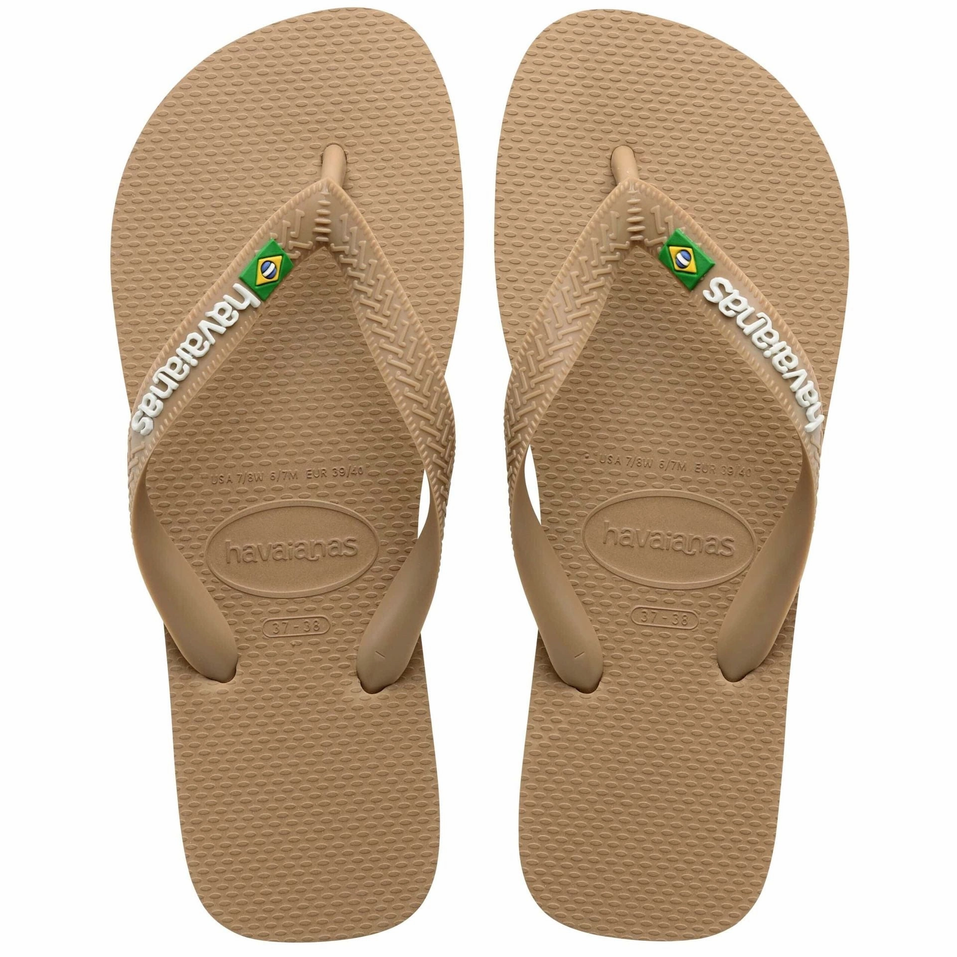 HAVAIANAS BRASIL LOGO - ROSE GOLD Dancing Flip Flops Wedding
