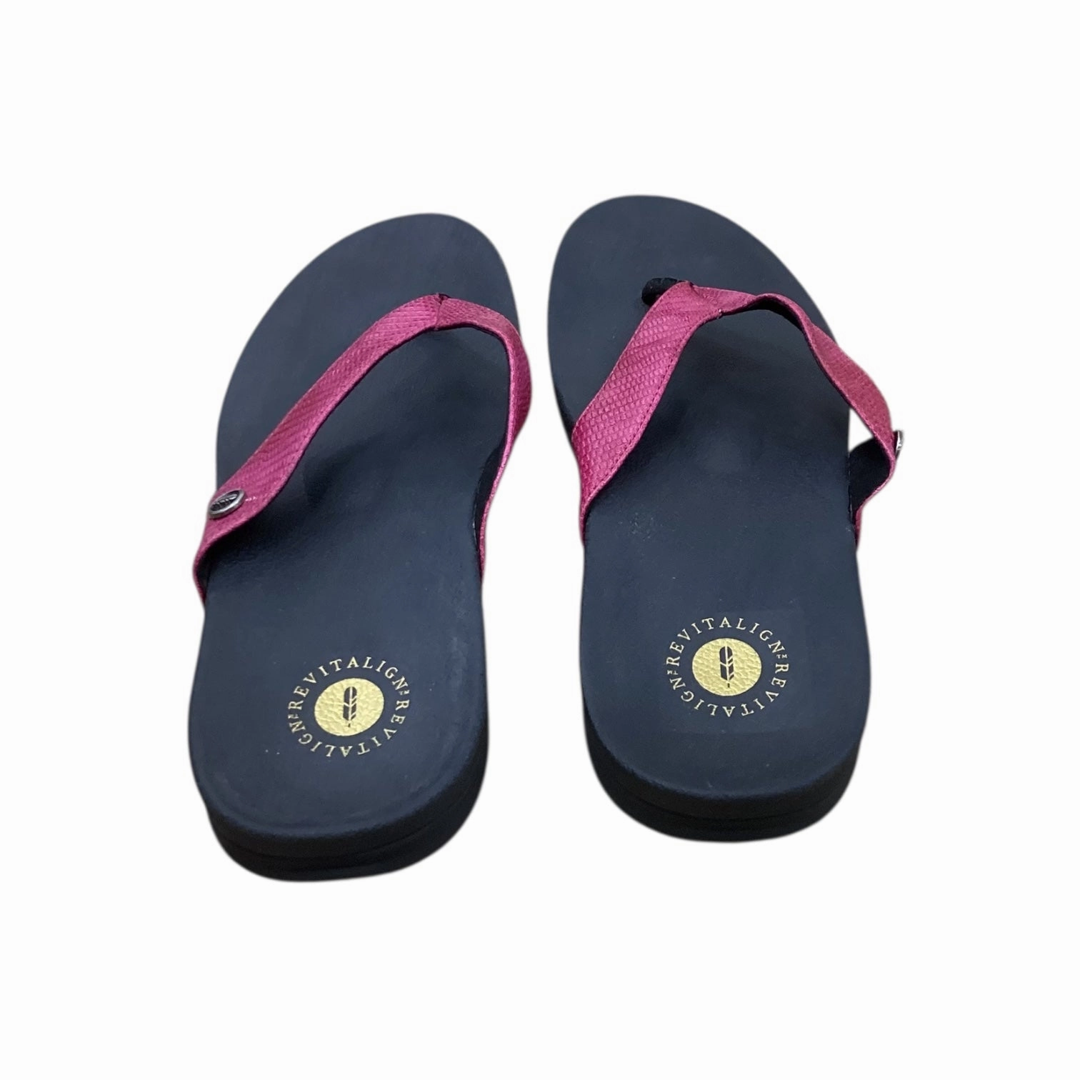 Narrow Fitting Flip Flops Sandals Flip Flops By Clothes Mentor In Pink, Size:10