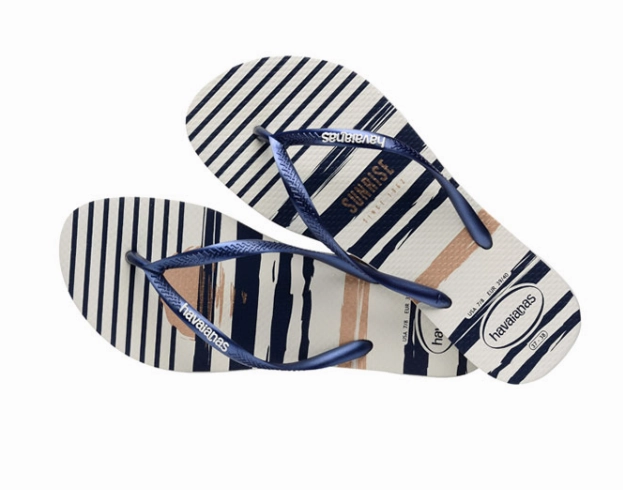 HAVAIANAS SLIM NAUTICAL - WHITE.NAVY.WHITE Havaianas Flip Flop