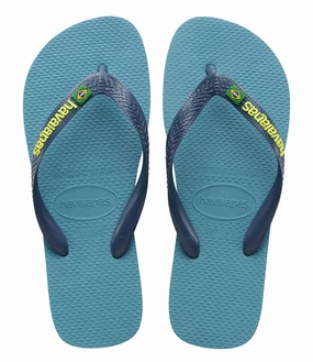 HAVAIANAS BRASIL LOGO - NAUTICAL BLUE Telic Flip Flops