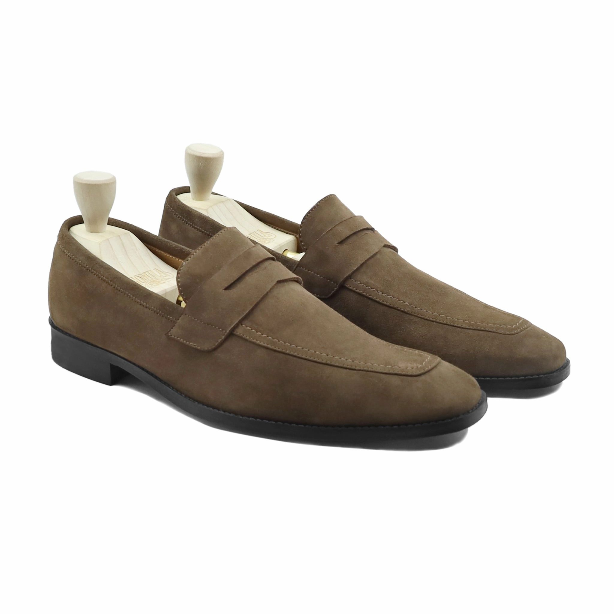 Grenson Loafers Mesa - Men's Brown Kid Suede Loafer