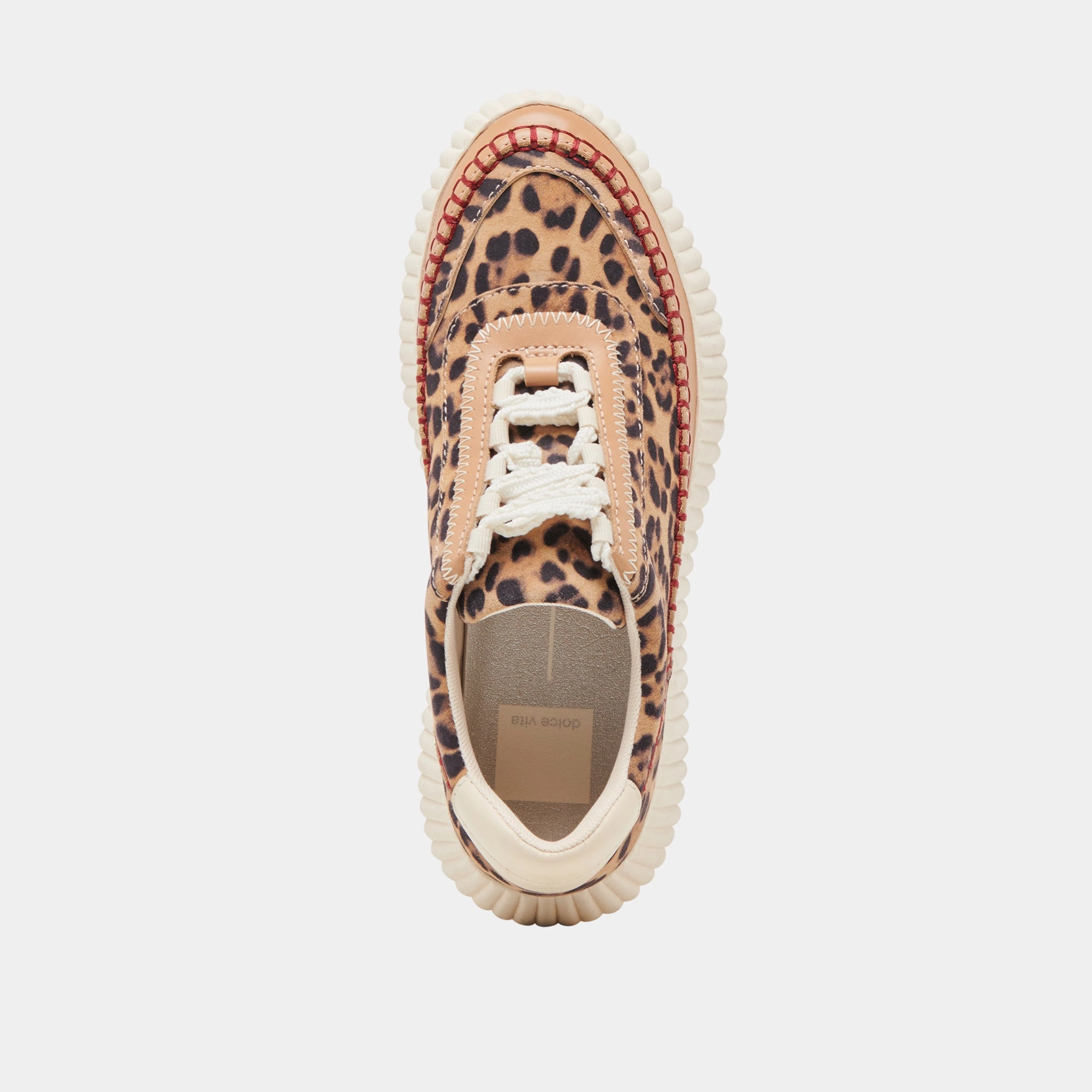Comfort Walking Sneakers DOLEN SNEAKERS LEOPARD SUEDE