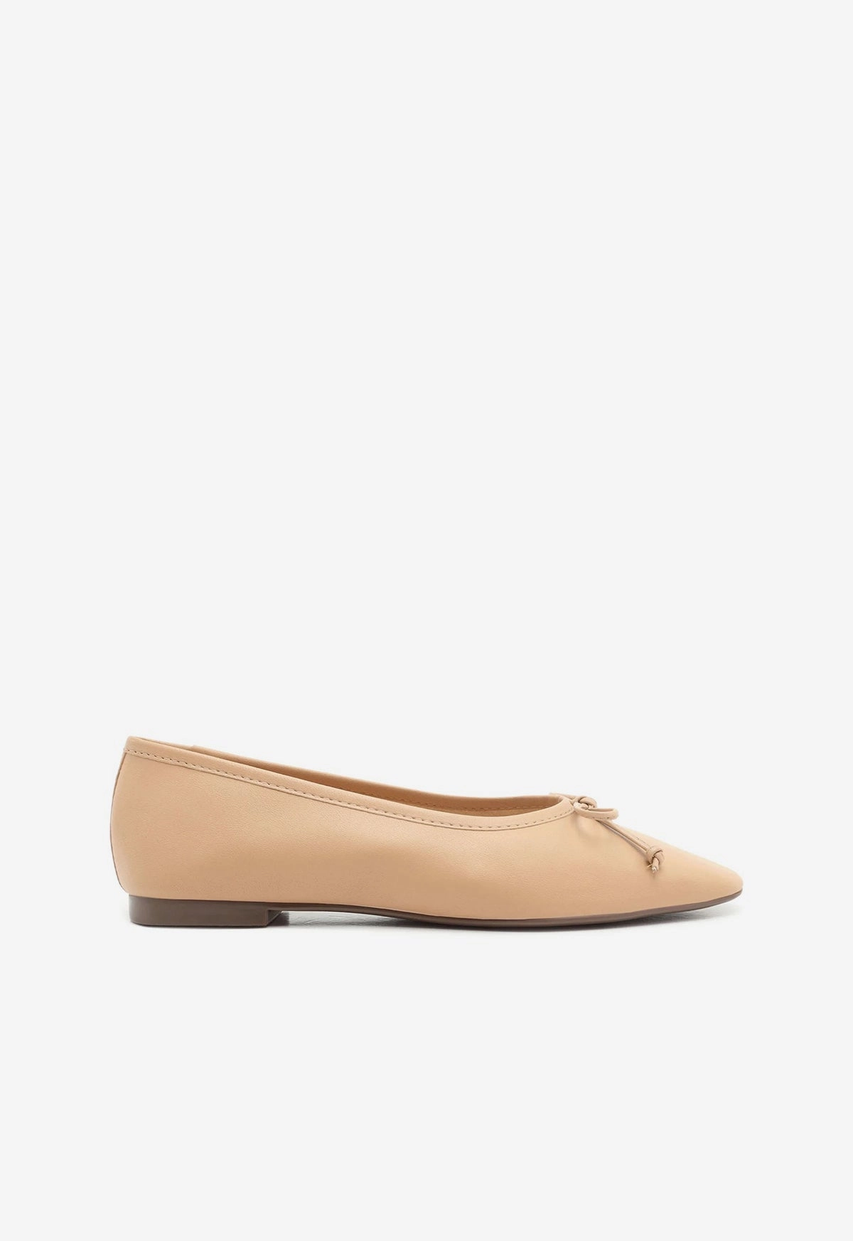 Dana Buchman Flat Shoes Arissa Beige Leather Ballet Flat