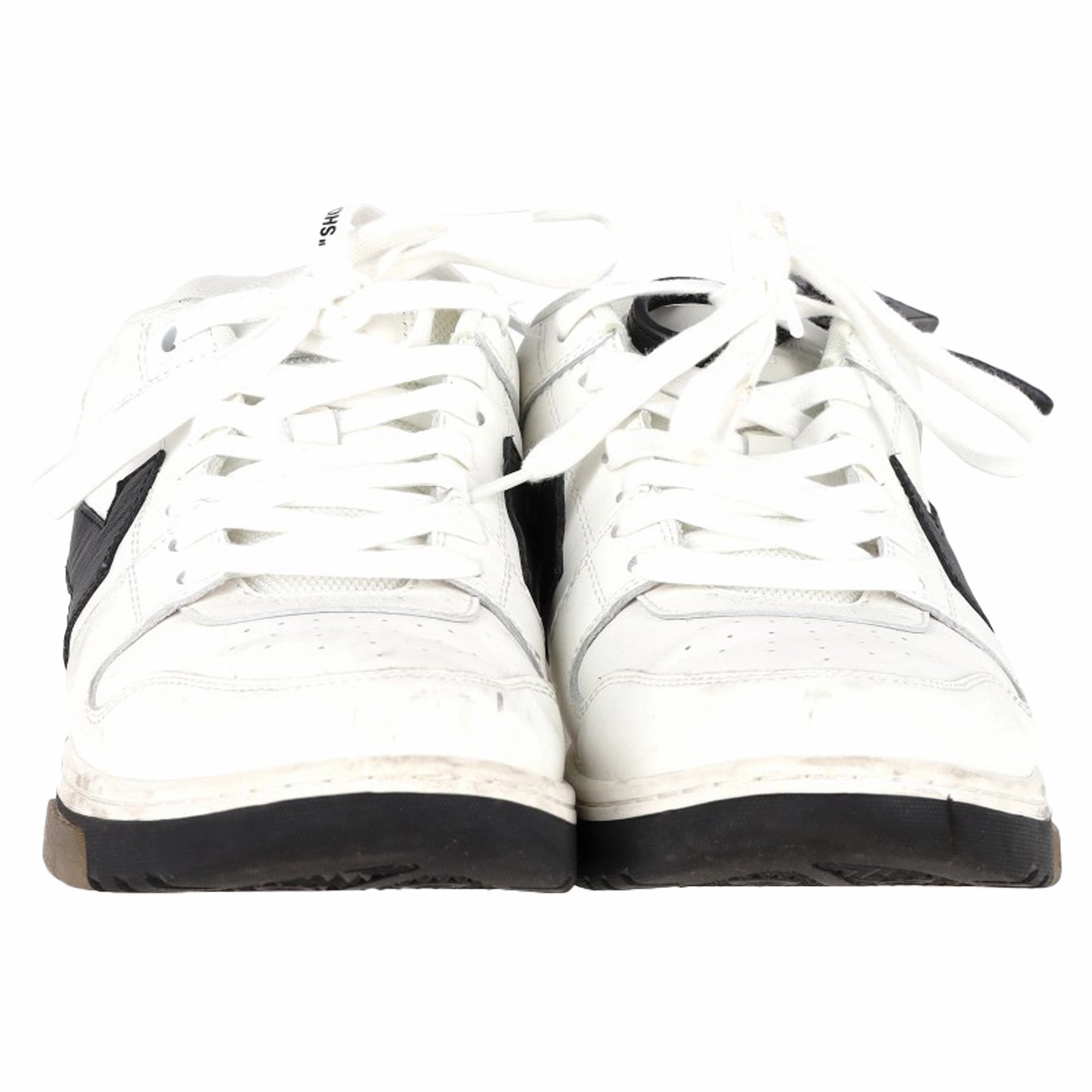 Motion Control Sneakers Off-White Out of Office Lace-Up Sneakers in White Leather