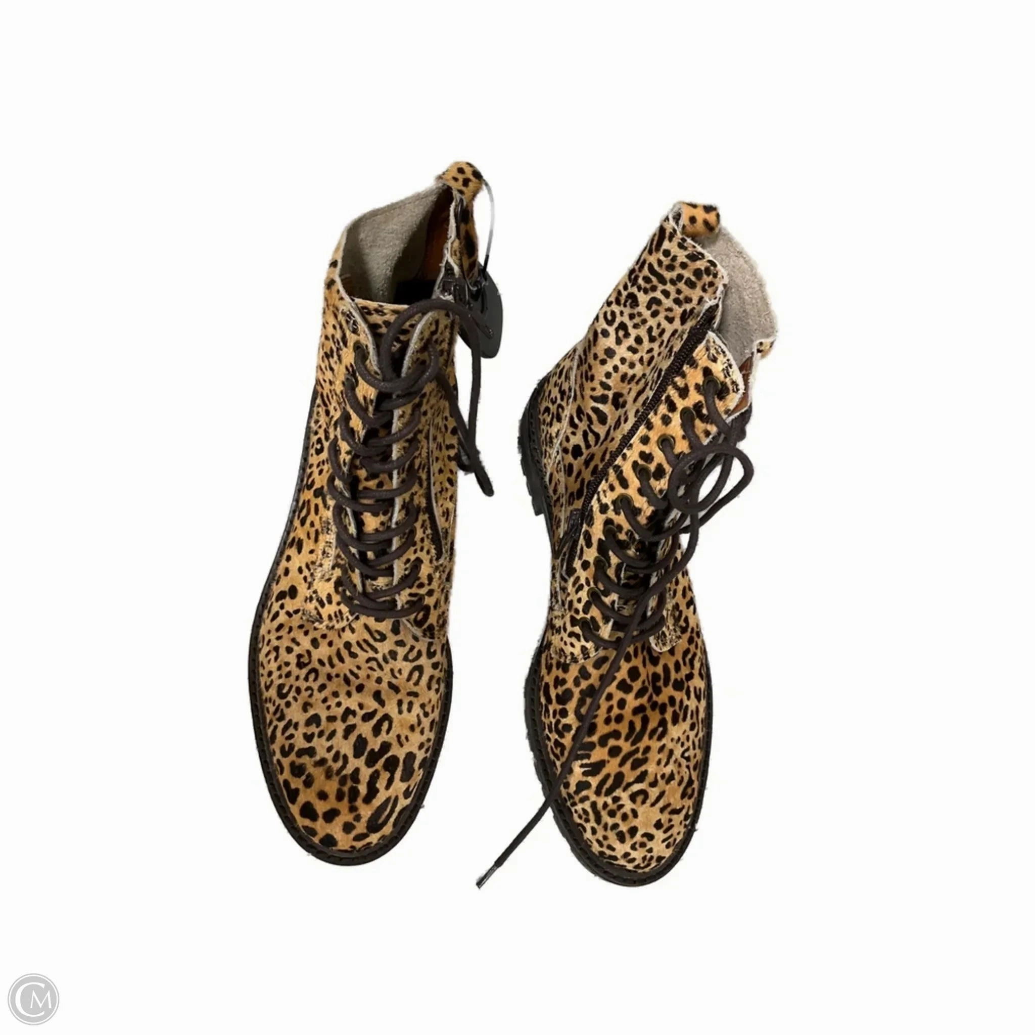 Combat Boots With Bootcut Jeans Boots Combat By Lucky Brand In Animal Print, Size: 8.5