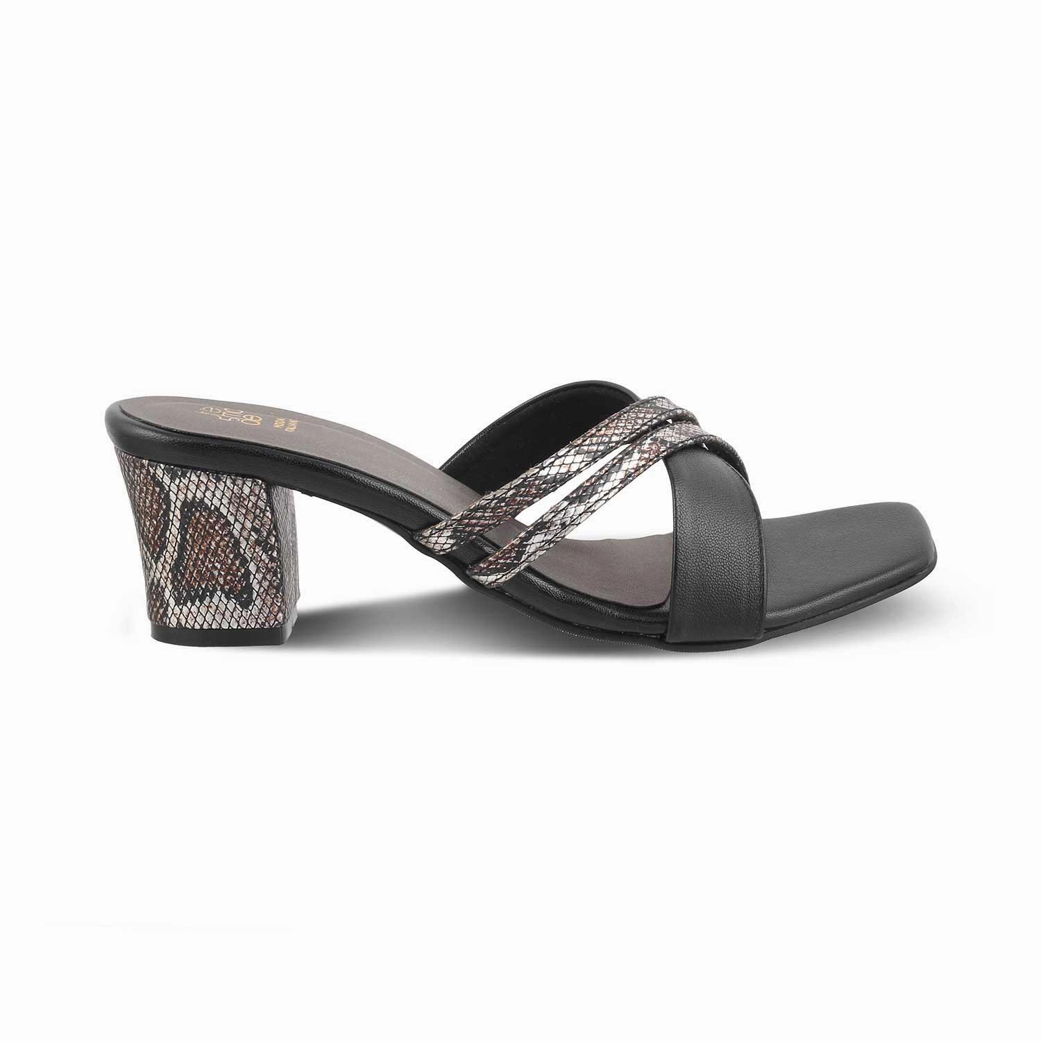 Sandals Rolls Royce The Stripblock Black Women's Dress Block Heel Sandals Tresmode