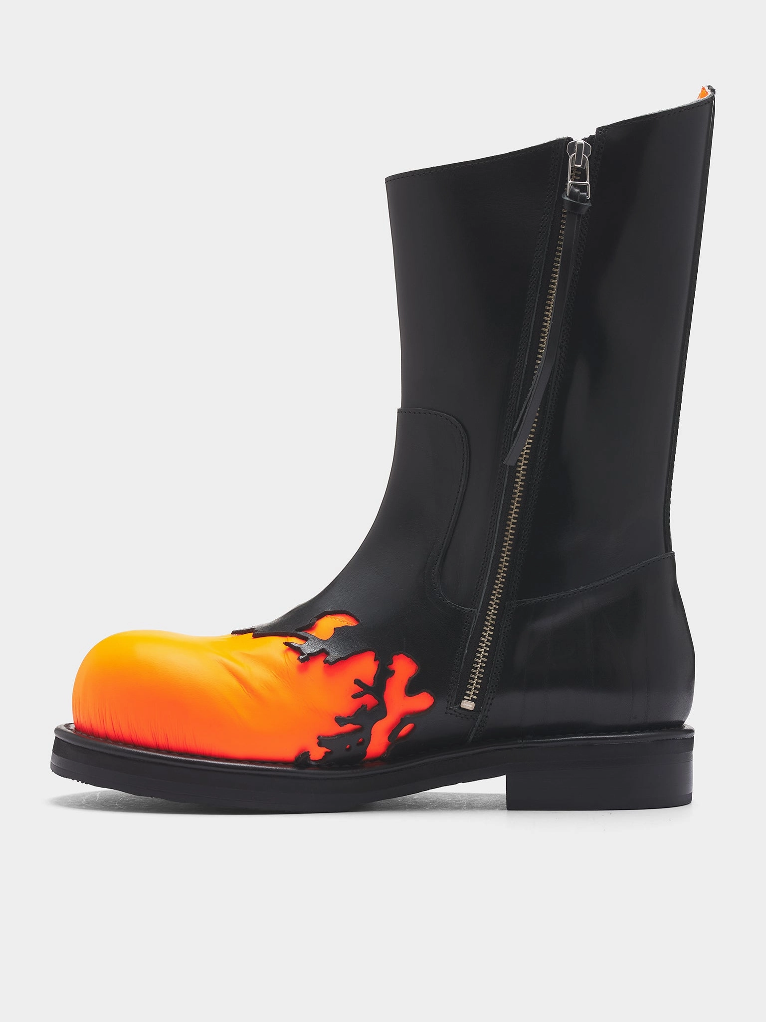 Hunter Insulated Boots Black Leather Burroughs Layer Boots (BURROUGHS-BLACK)