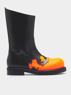 Petsmart Dog Boots Black Leather Burroughs Layer Boots (BURROUGHS-BLACK)